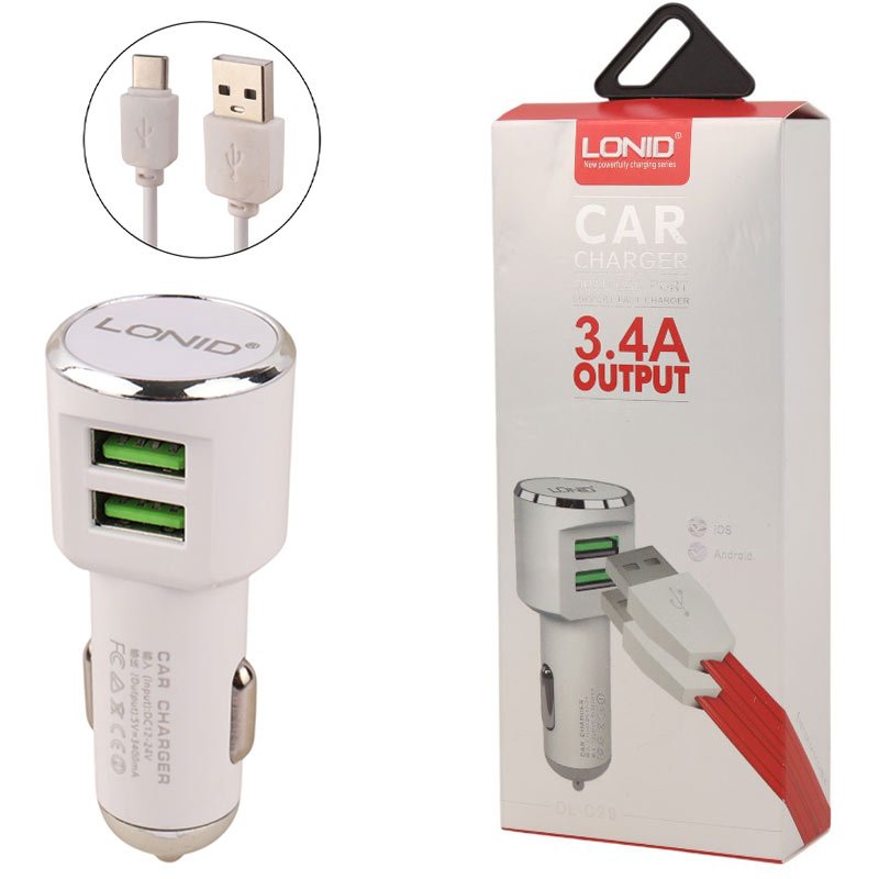 شارژر فندکی DL-C29 3.4A